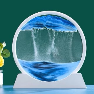 Blue Creative 3D Glass SandScape