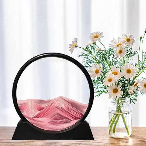 Pink Creative 3D Glass SandScape