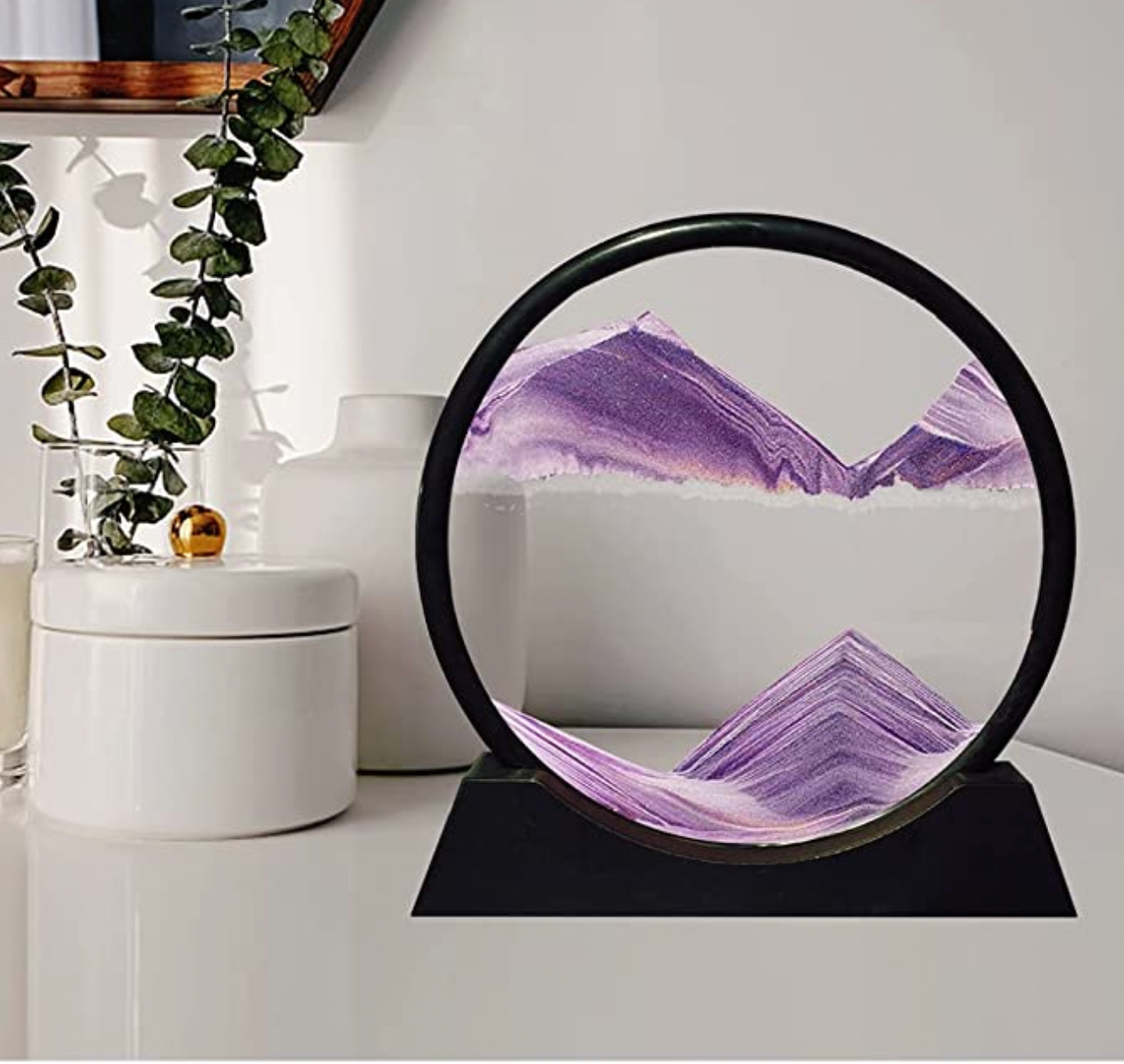 Purple creative 3D Glass SandScape